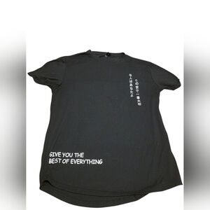 Manfinity Black Graphic "Give You The Best Of Everything" Men's T-Shirt Size M
